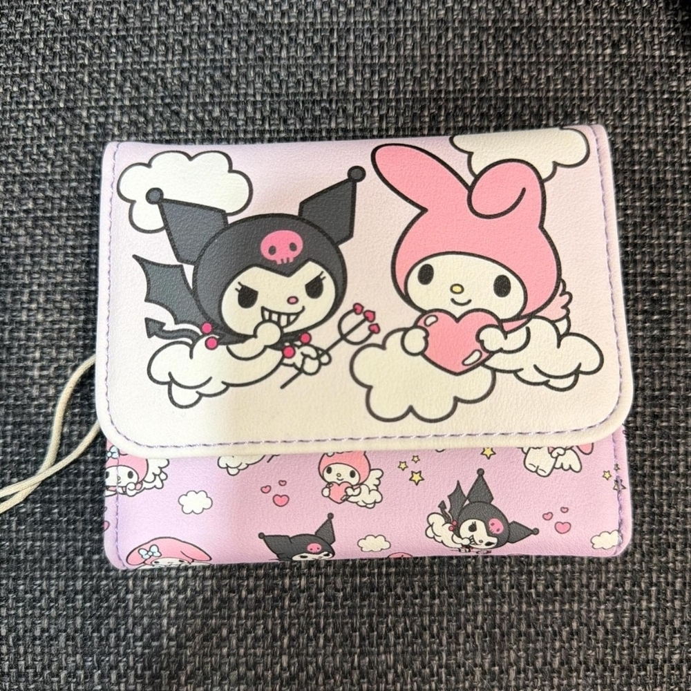 Loungefly Pink and Black Character Wallet
